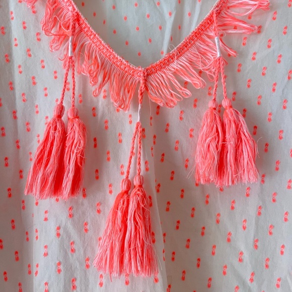 Lilly Pulitzer Kipper Cover-Up Tunic Dress S/M Tangelo Neon Clip Resort … - Picture 6 of 9